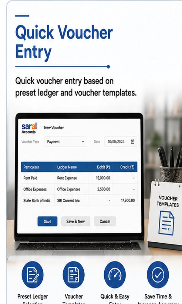 Quick accounting voucher entry